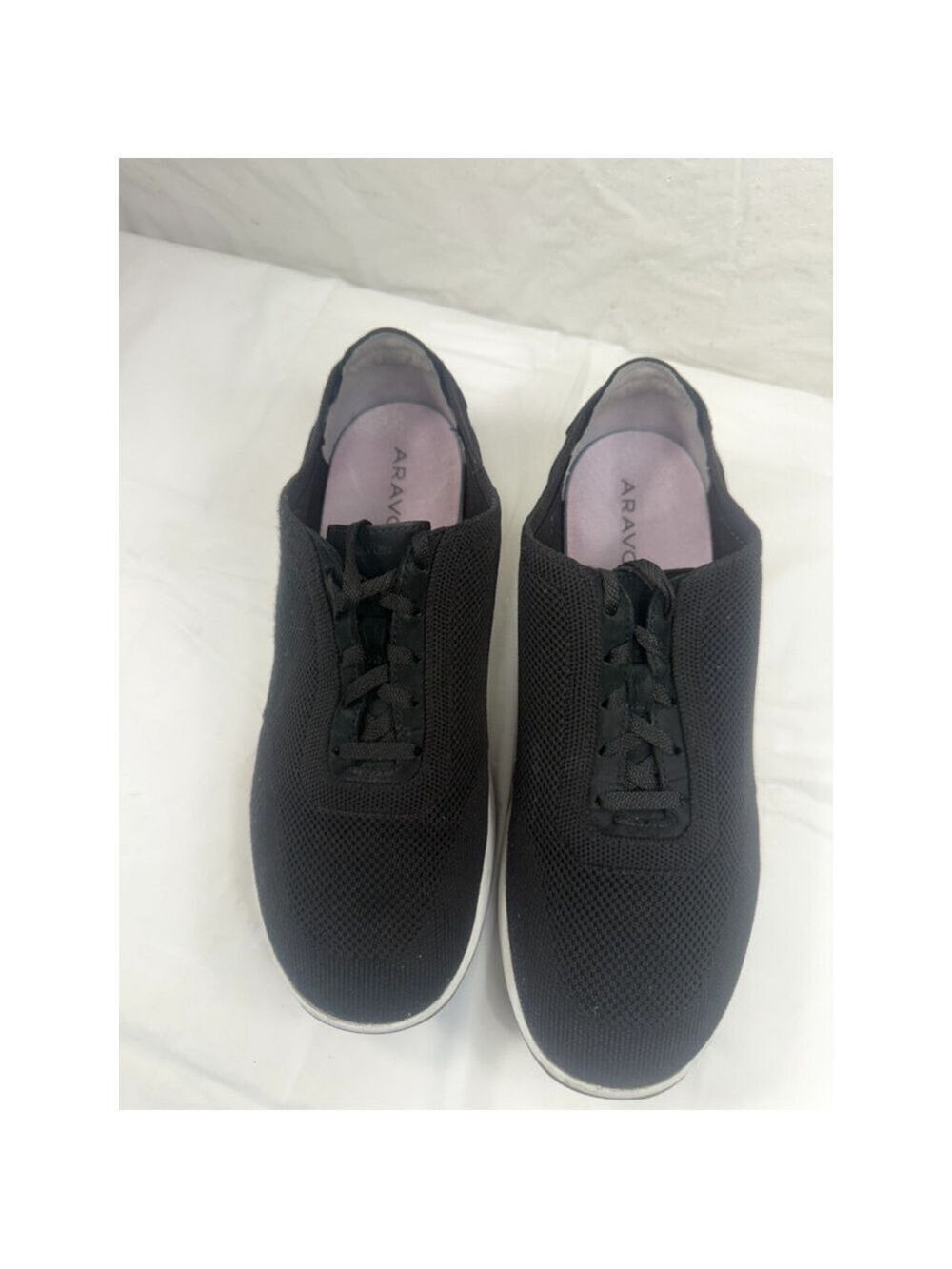 Aravon PYPER Black Knit Neutral Stability Sneakers Sz 9 D - Picture 9 of 15